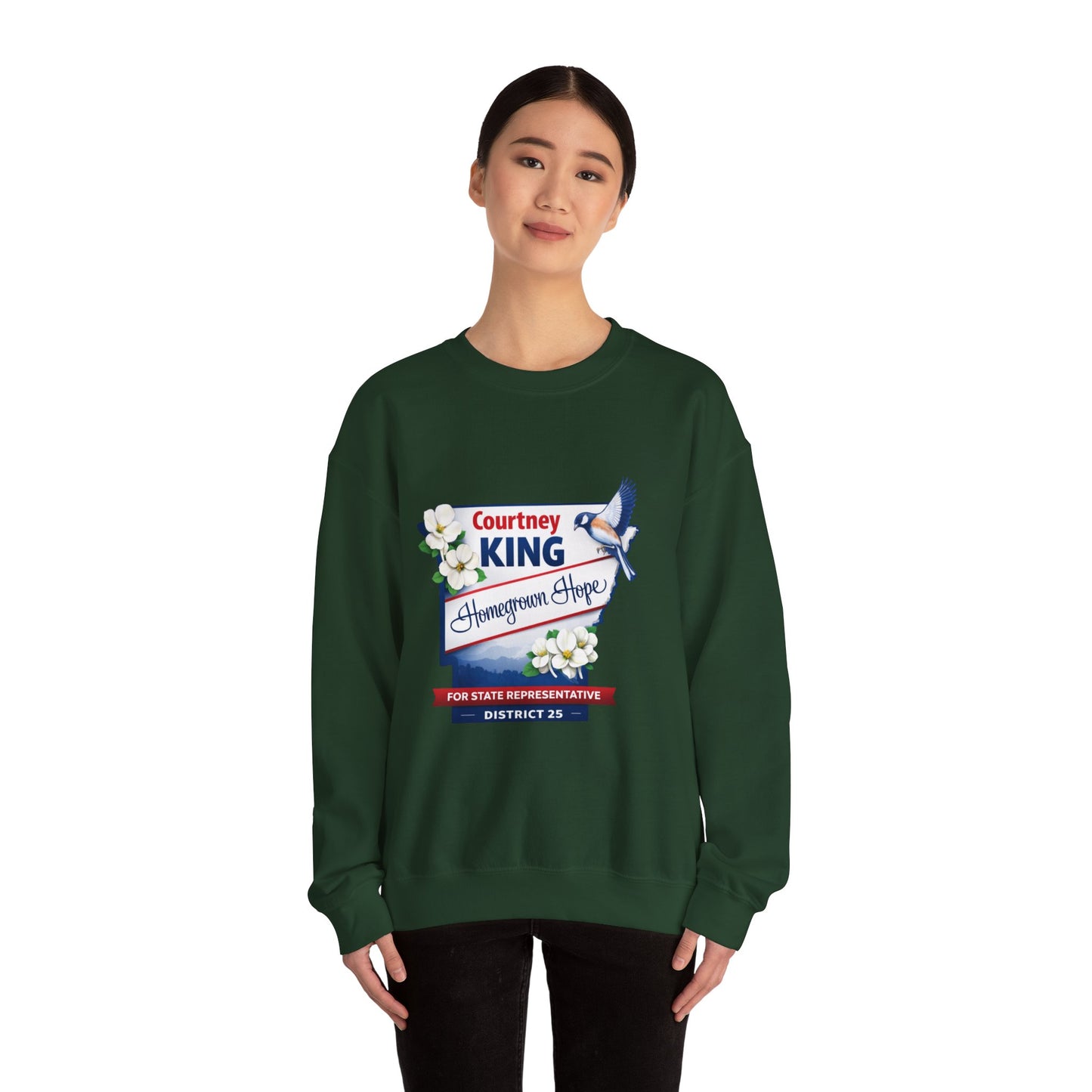 HomeGrown Hope: CKing4AR Unisex Heavy Blend™ Crewneck Sweatshirt