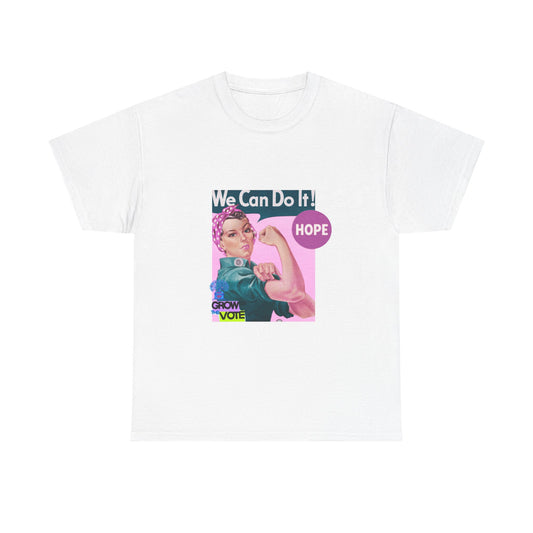 Grow the Vote: We can do it! Unisex Heavy Cotton Tee