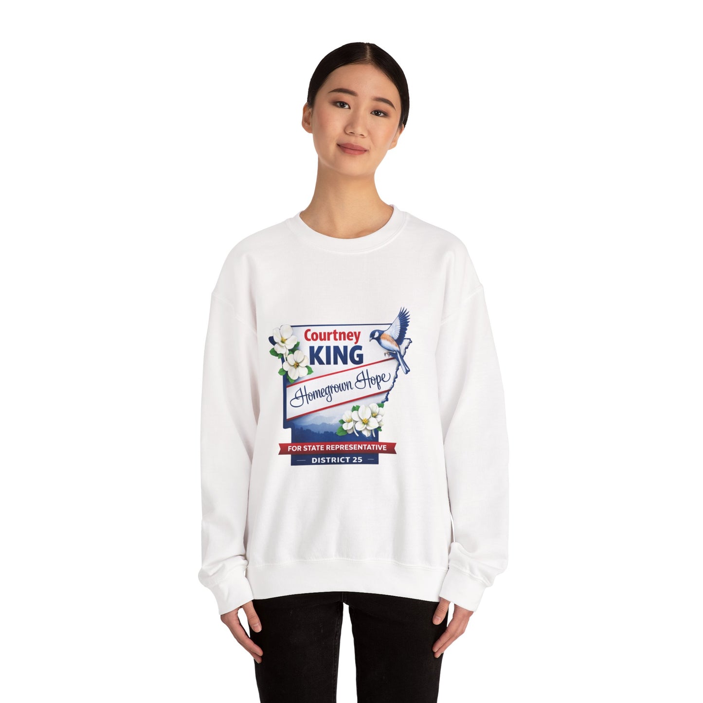 HomeGrown Hope: CKing4AR Unisex Heavy Blend™ Crewneck Sweatshirt