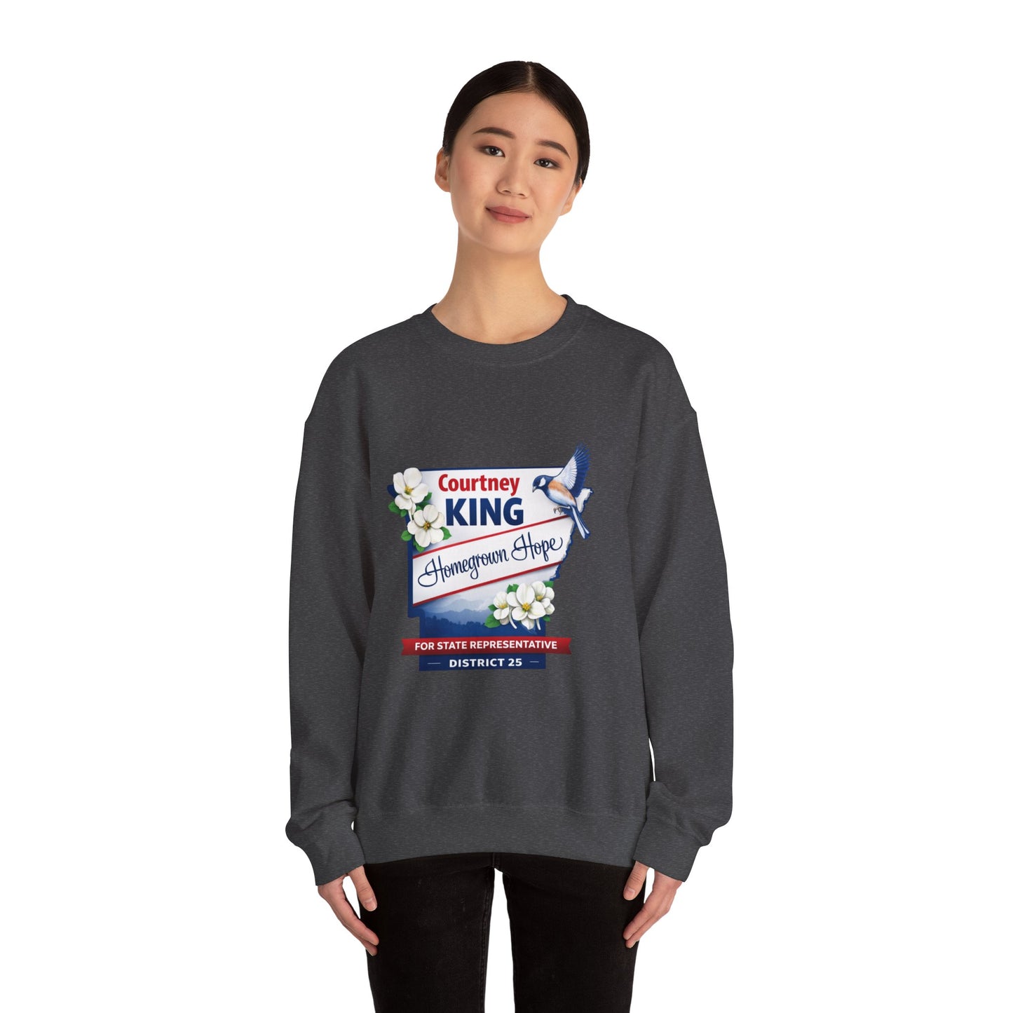 HomeGrown Hope: CKing4AR Unisex Heavy Blend™ Crewneck Sweatshirt